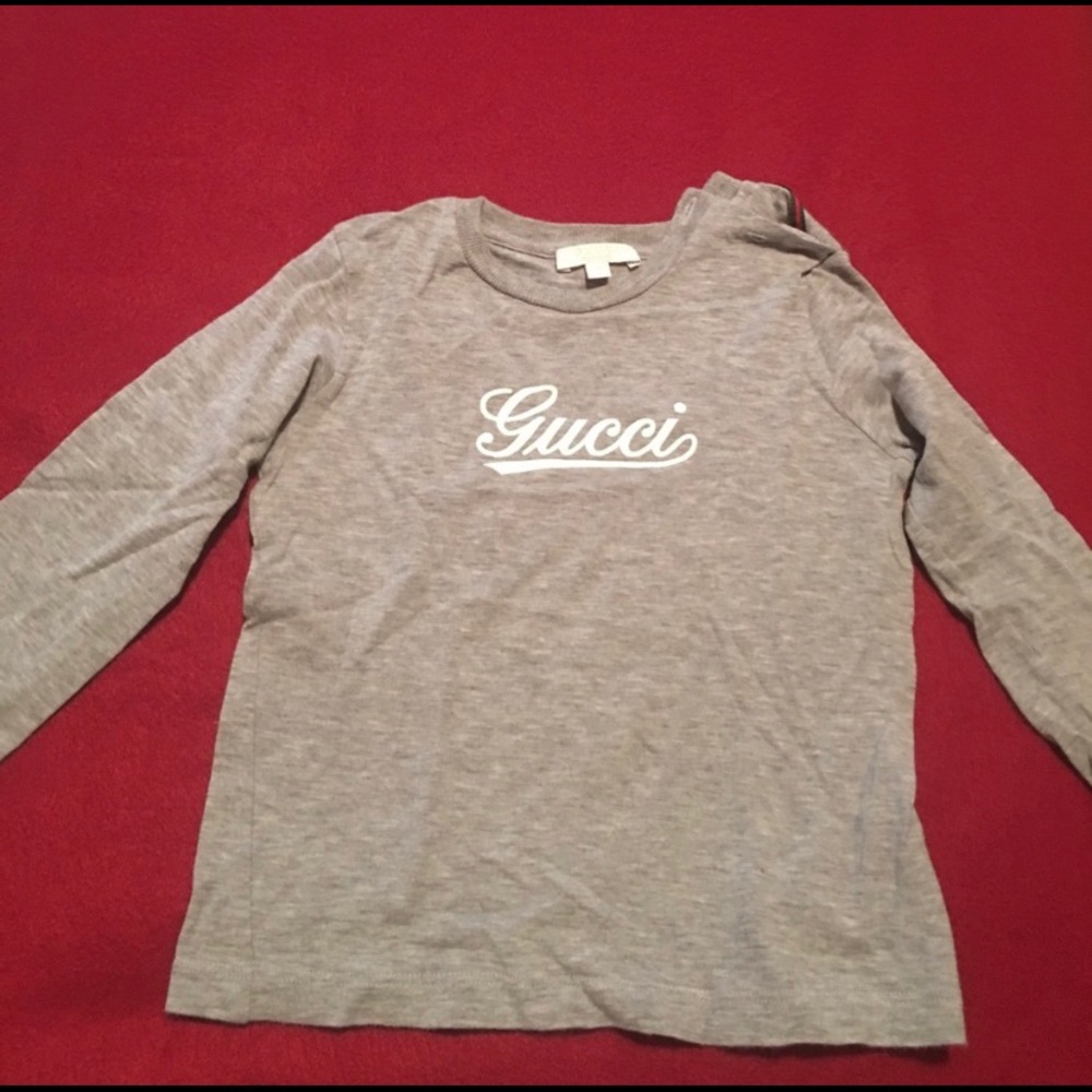 Authentic Gucci baby boys long sleeve Script Tee